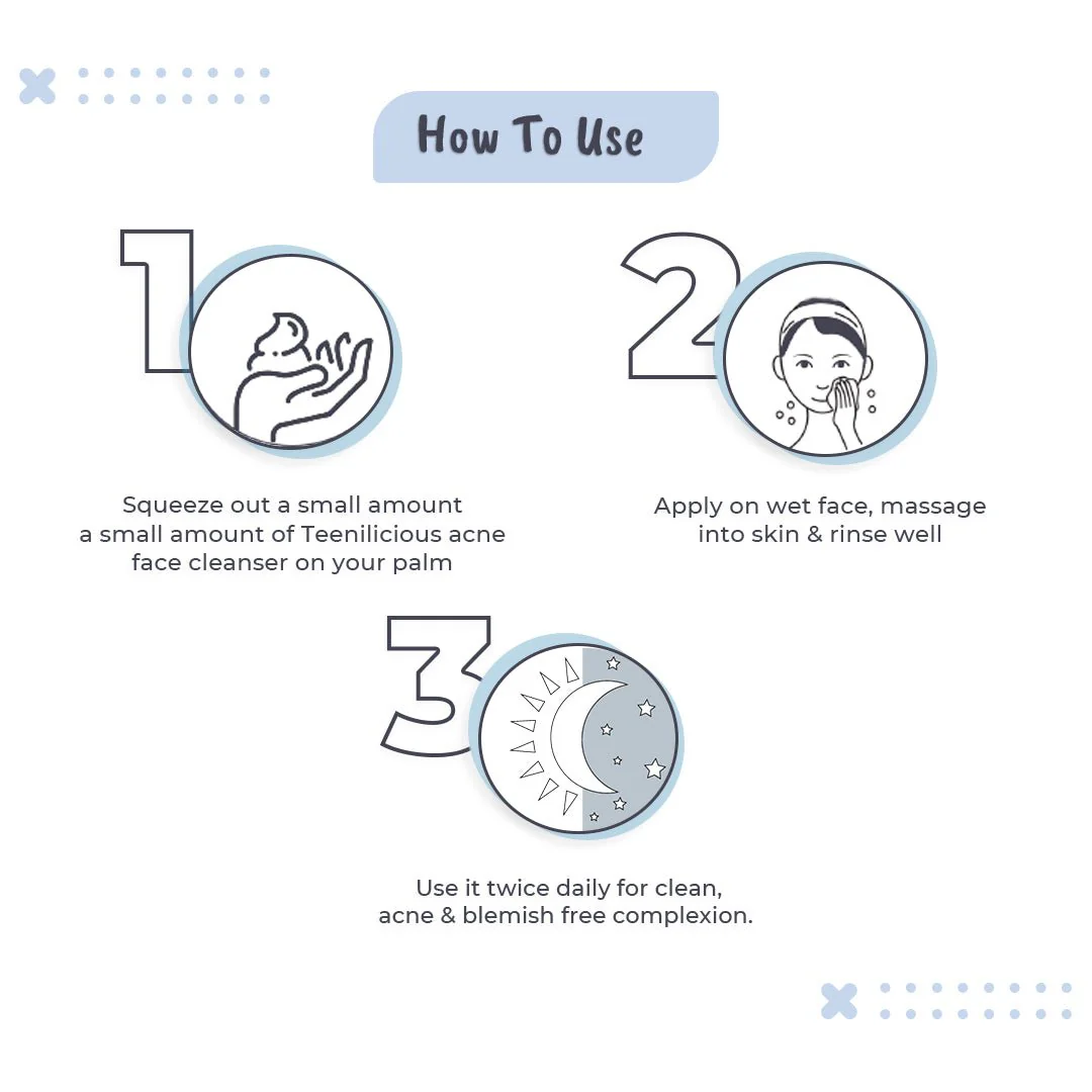 Teenilicious Acne Face Cleanser With Benzoyl Peroxide - Image 3