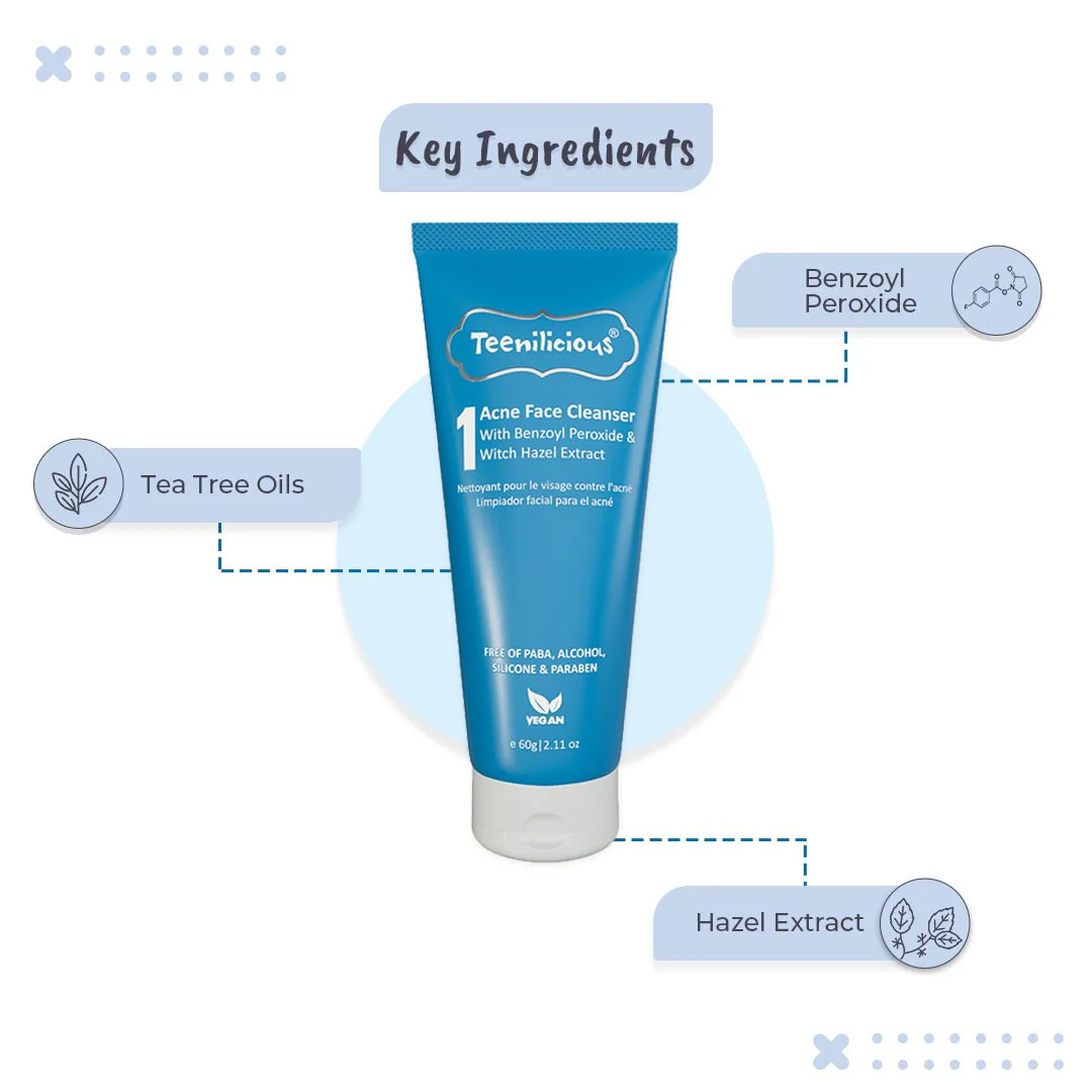 Teenilicious Acne Face Cleanser With Benzoyl Peroxide - Image 4