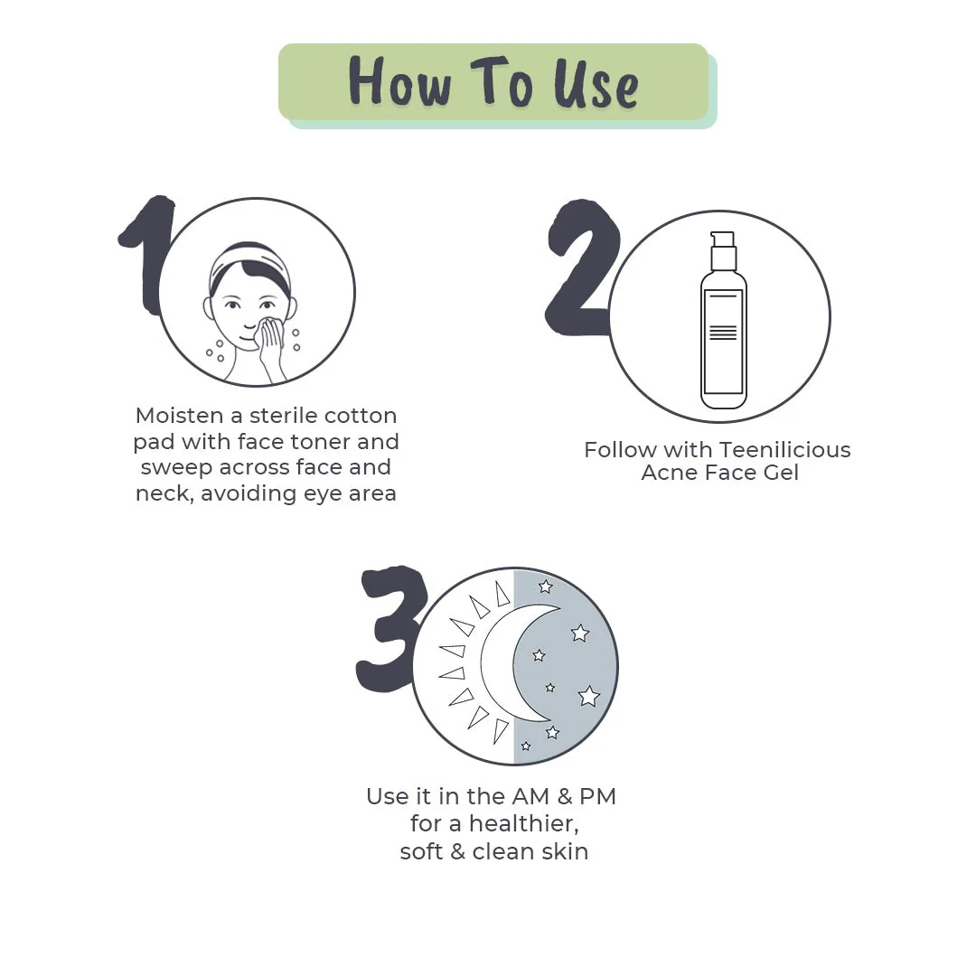 Teenilicious Acne Face Toner With Azelaic Acid - Image 3