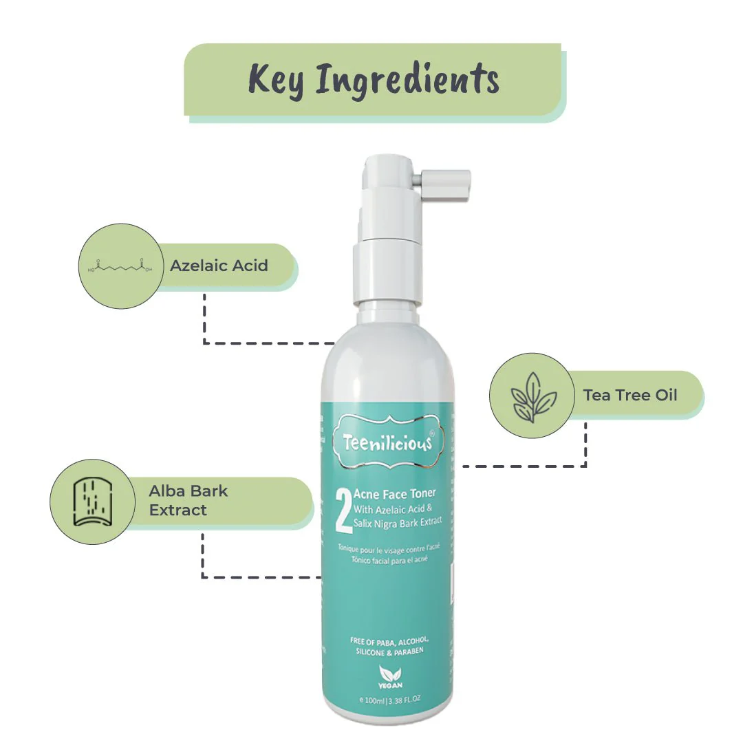 Teenilicious Acne Face Toner With Azelaic Acid - Image 4