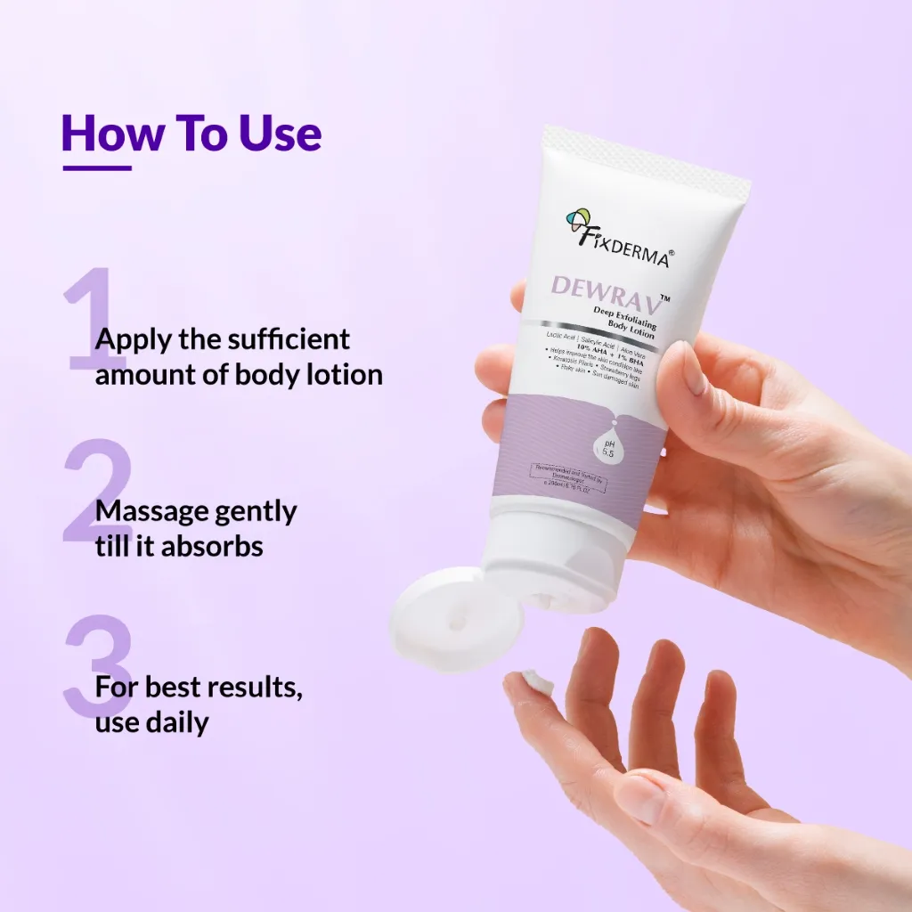 Dewrav Deep Exfoliating Body Lotion - Image 4