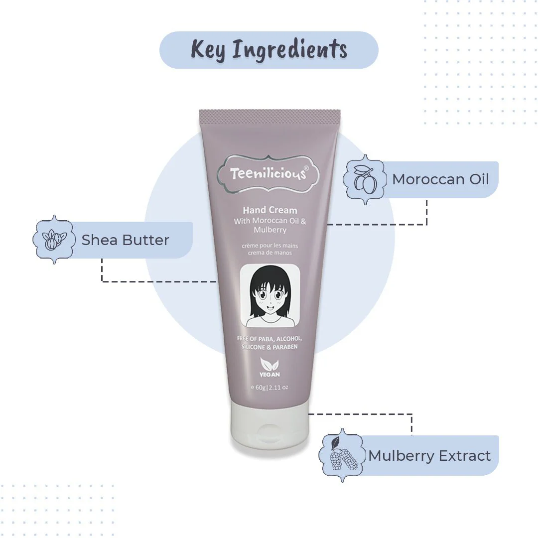 Teenilicious Hand Cream With Moroccan Oil & Mulberry - Image 3