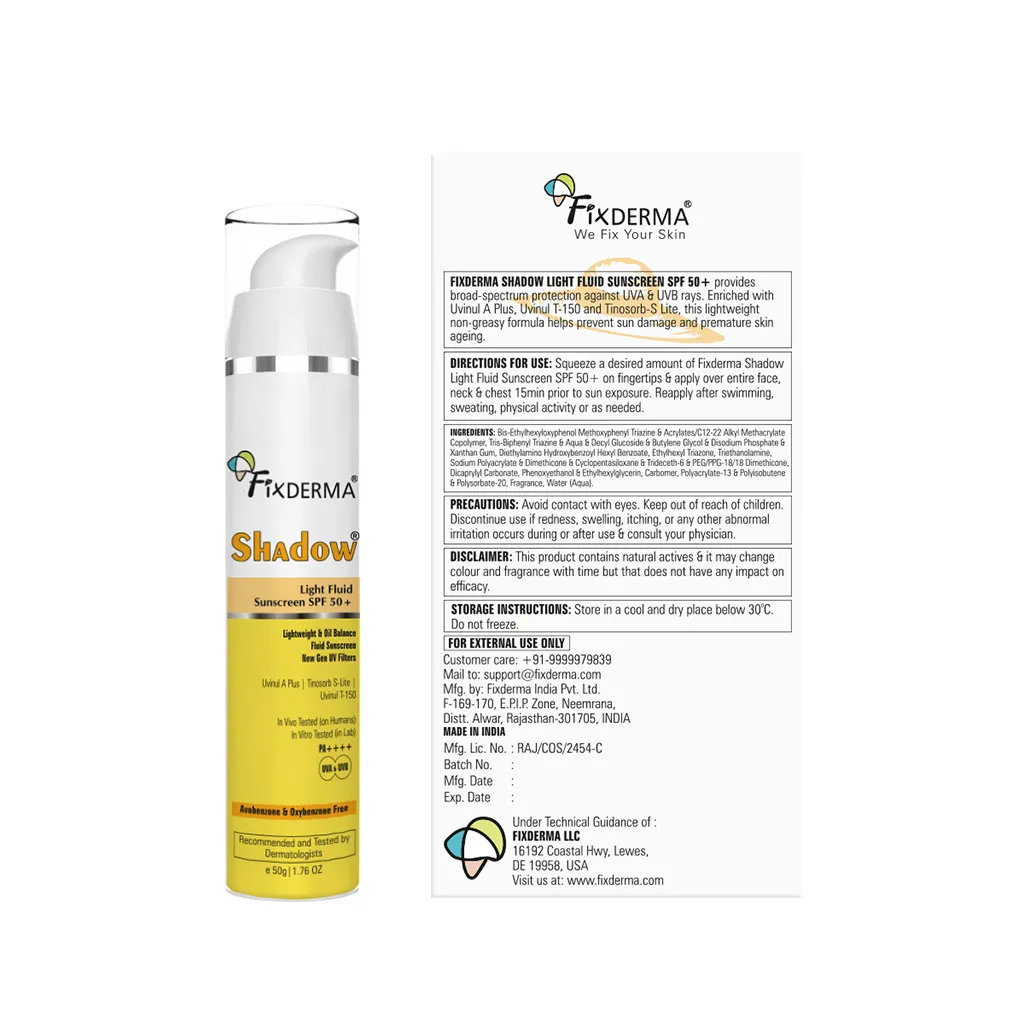 Shadow Light Fluid Sunscreen SPF 50+ - Image 8