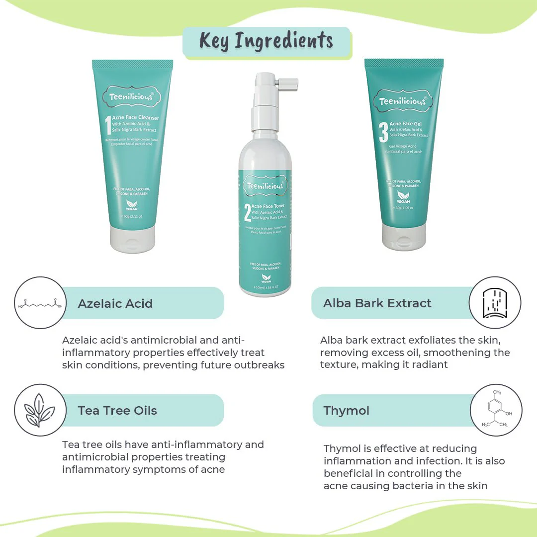 Teenilicious Azelaic Acid Acne Care Kit - Image 3